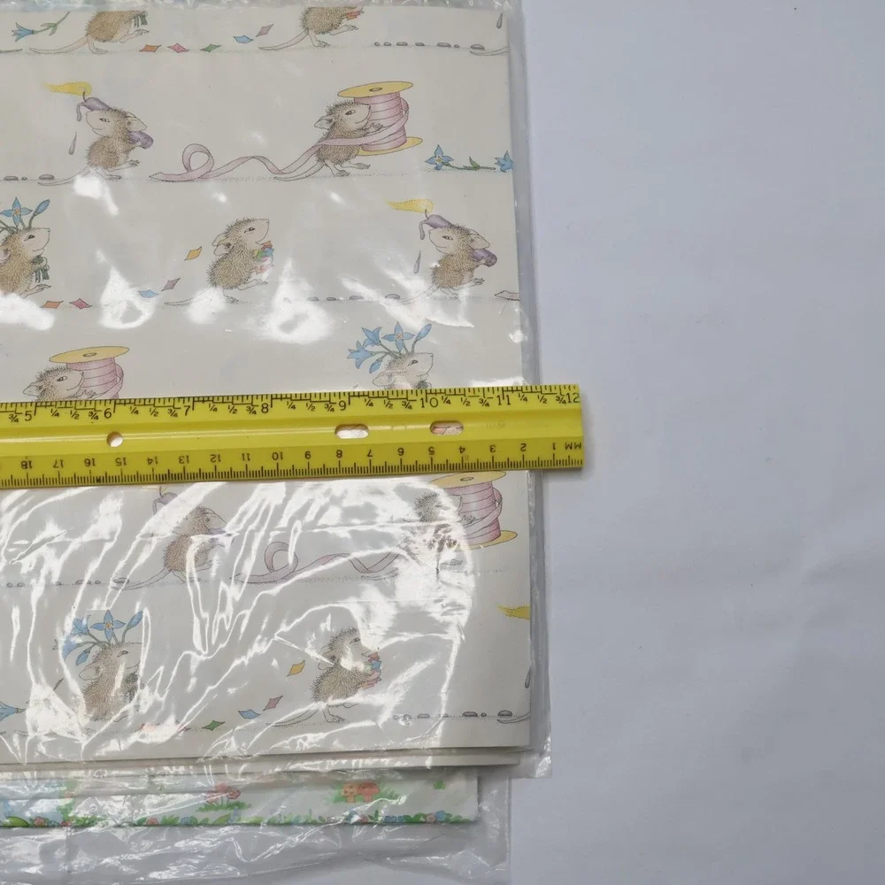 Vintage House-Mouse Designs‎ & Current Mouse-Tail Gardens Gift Wrap 6 Sheets